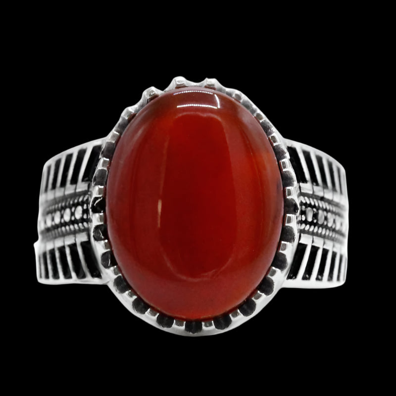 SCARLET SENTINEL - 925 STERLING SILVER