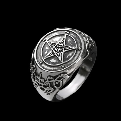 SEAL OF BAPHOMET - 925 STERLING SILVER