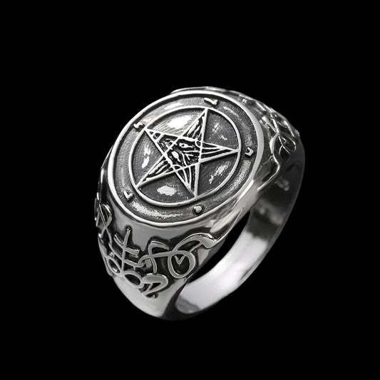 SEAL OF BAPHOMET - 925 STERLING SILVER