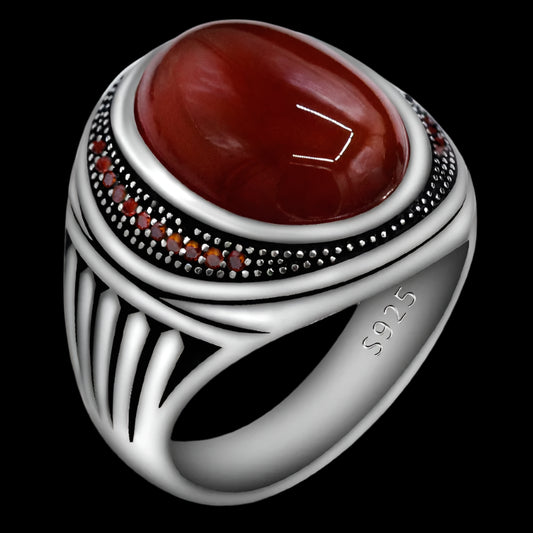 CRIMSON OMEN - 925 STERLING SILVER