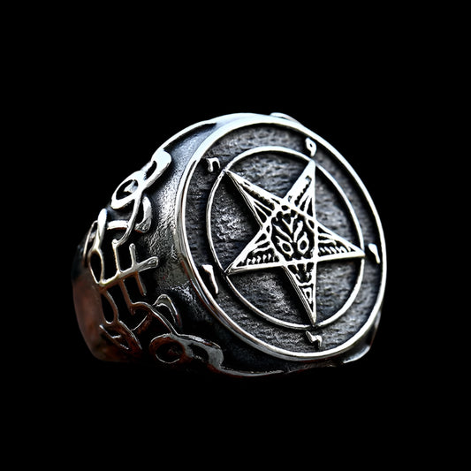 SEAL OF BAPHOMET - 925 STERLING SILVER